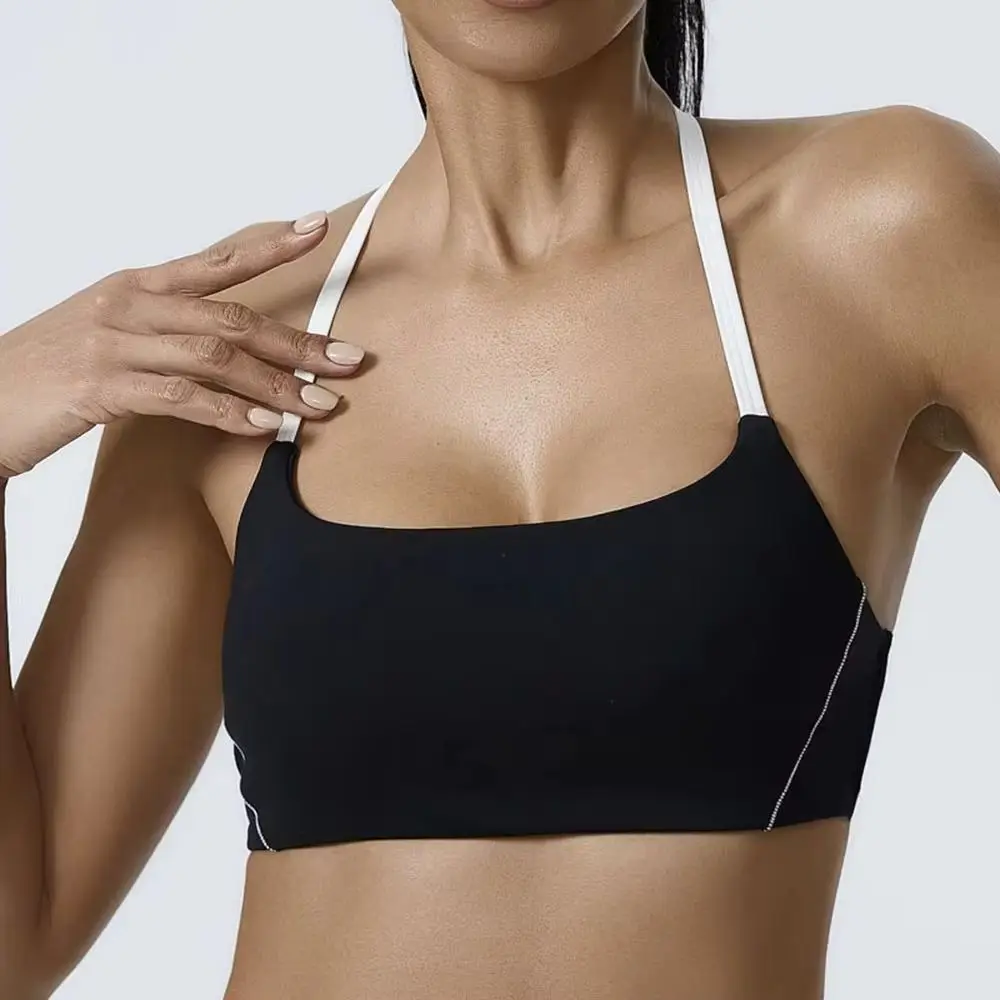 

Yoga Bra Shock Proof Gym Workout Women Anti-Sweat Breathable Fitness Push up Top Yoga Running Active Sportswear Vest Backless