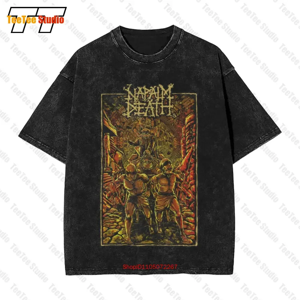 

Винтажная футболка большого размера Napalm Death Grindcore Metal Band, красная, размер S 1WNC