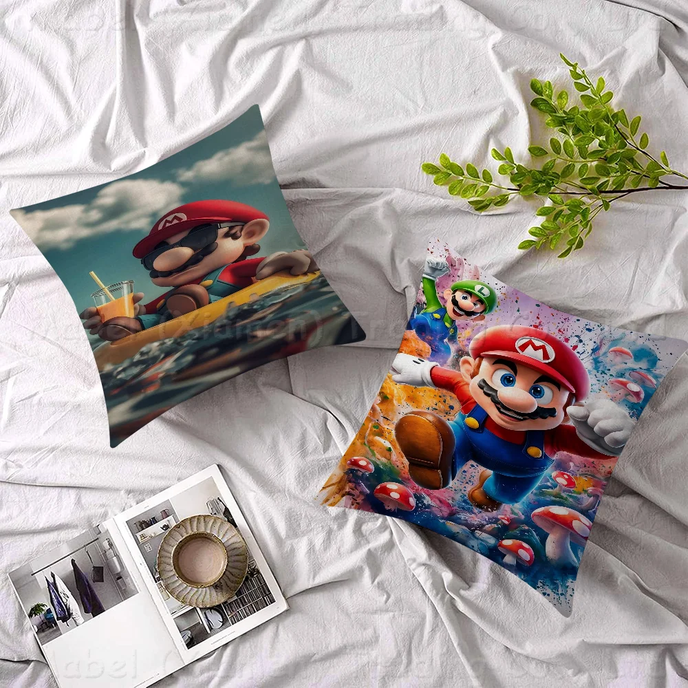 S-Super Mario Pillowcases Home Bedding Decorative Pillow Cover Wedding Super Soft Pillow Case