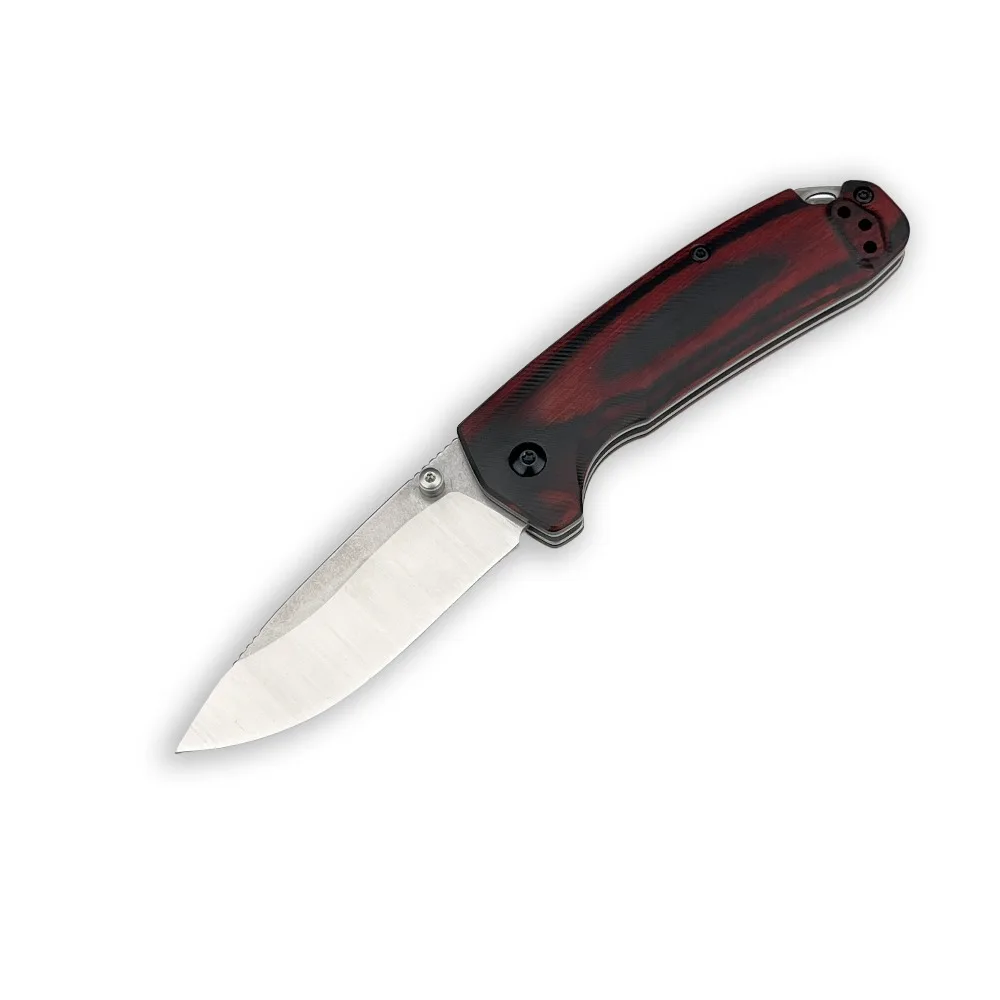 15031 Wood Handle Folding EDC Knife Lightweight 8Cr13Mov Blade Outdoor Backpacking Pocket Utility Knife Hunting Knives