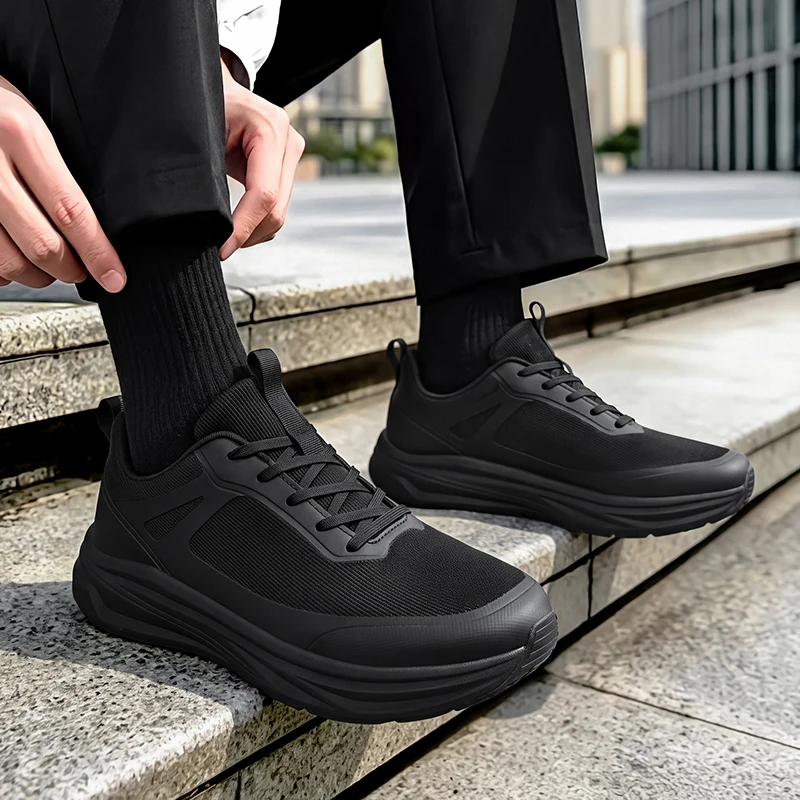 New Stylish Wide Width Men's Casual Sneakers Minimalist Running Shoes for Men Non-slip Lightweight Man Wide Toe Jogging Sneakers