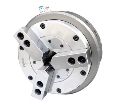 Steel High-Speed 3 Jaw Hydraulic Chuck Keyless Lathe Drill Chuck Pneumatic for Lathe Machine (Without Flange)