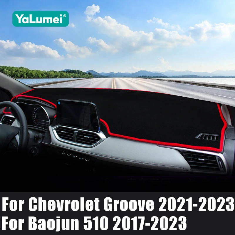 Cubre Tablero para Baojun 510 2017 2018 2019 2020 2021 2022 2023, Alfombrillas Parasol para Chevrolet Groove 2021 2022 2023