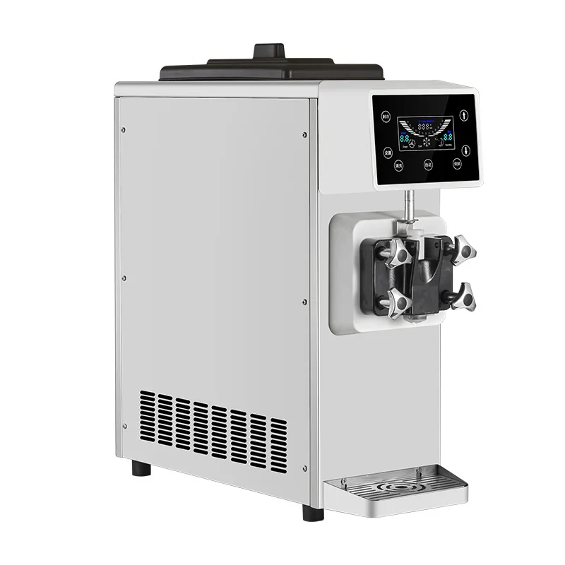 Small ice cream machine Commercial ice cream machine Automatic soft ice cream machine Desktop sundae machine