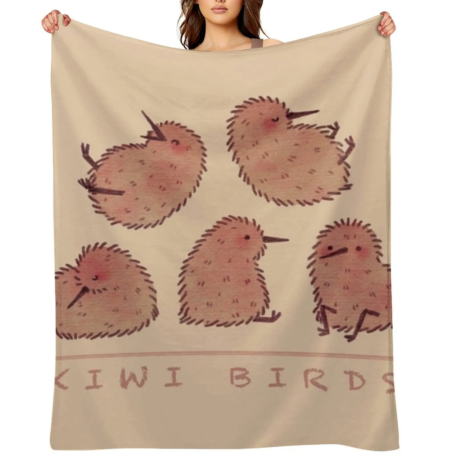 Mantas de Bebé con Diseño de Aves Kiwi, para Dormir, Mudanzas o como Cobija