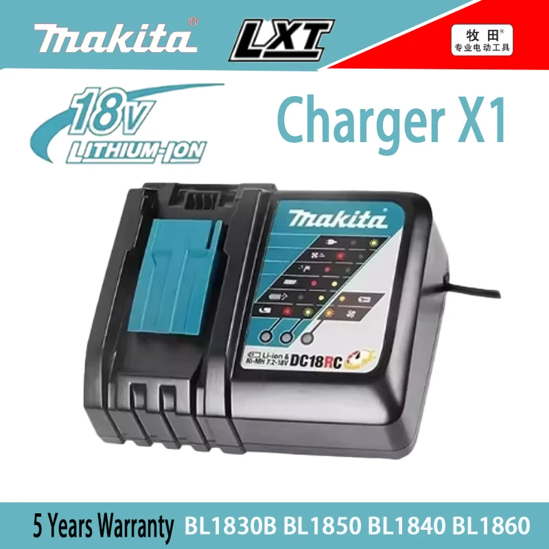 100% original Makita 18v battery 9.0Ah BL1860 BL1850B BL1850 BL1840 BL1830 battery and charger 18v replacement power tool batter