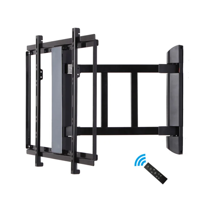 32-70inch  Motorized Automatic Left and Right Arm Swing Remote Control Motorized Tv Wall Mounts Bracket Wall TV Lift