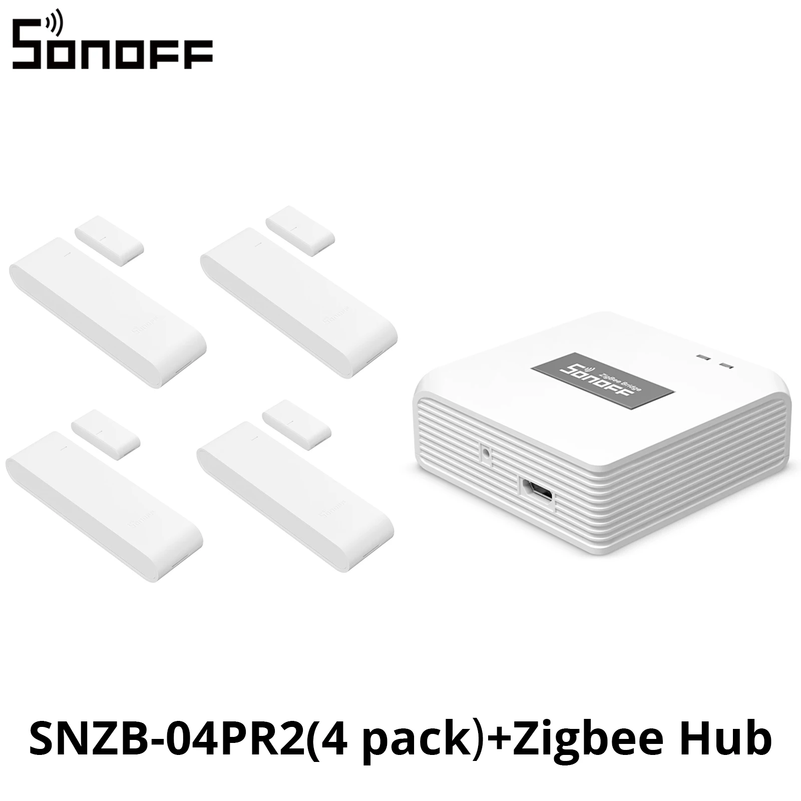 SONOFF SNZB-04PR2 SenseGuard DW Gen2 Zigbee deur-/raamsensor Actieve beveiliging met sabotage-alarmen App-bewaking via ZBBridge-P