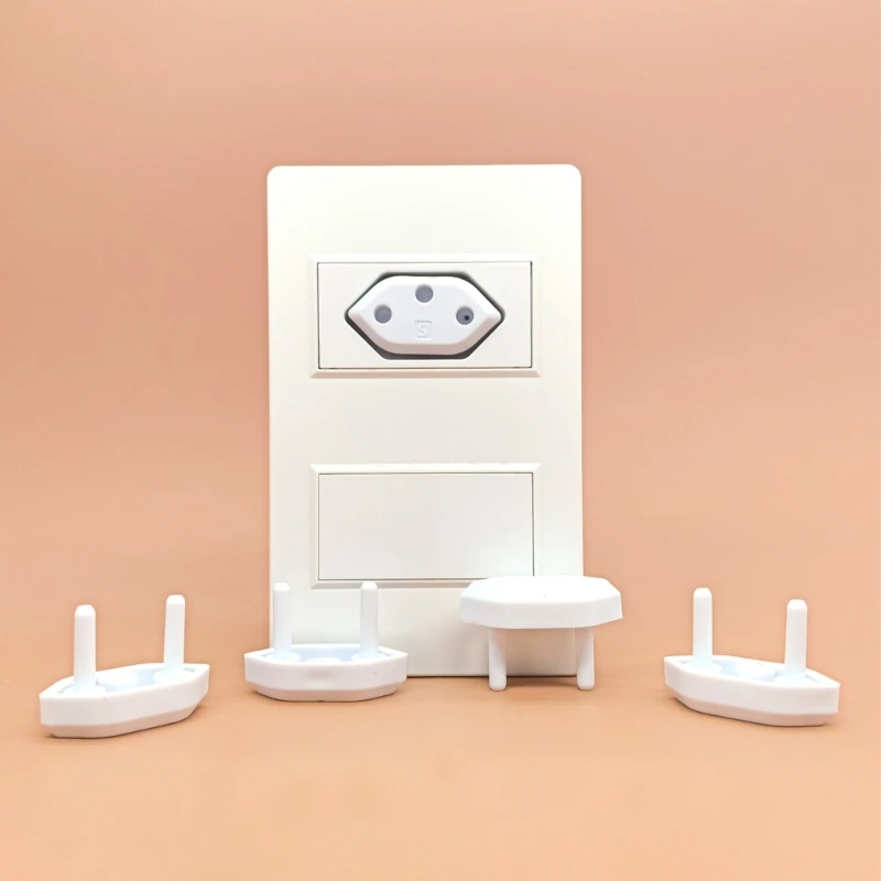 

Set of 10pcs Child Safety Outlet Cover Standard 2Pin Round Design for Home Daily 24BE