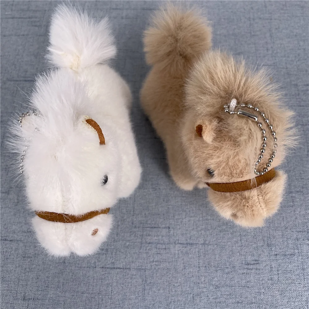20PCS 2Colors, 14CM Animal Horse Stuffed Plush Toy , Keychain Plush Doll