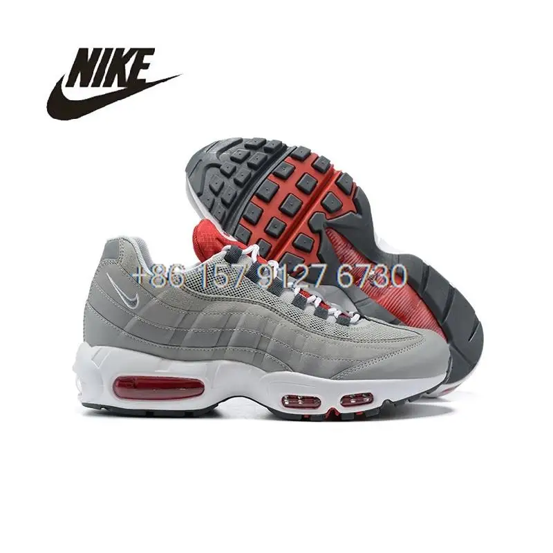 2023 New Arrival Nike-Air Max 95 Esportes ao ar livre Vermelho Preto Confortável Mulheres Homens Sneaker Running Shoes 36-46