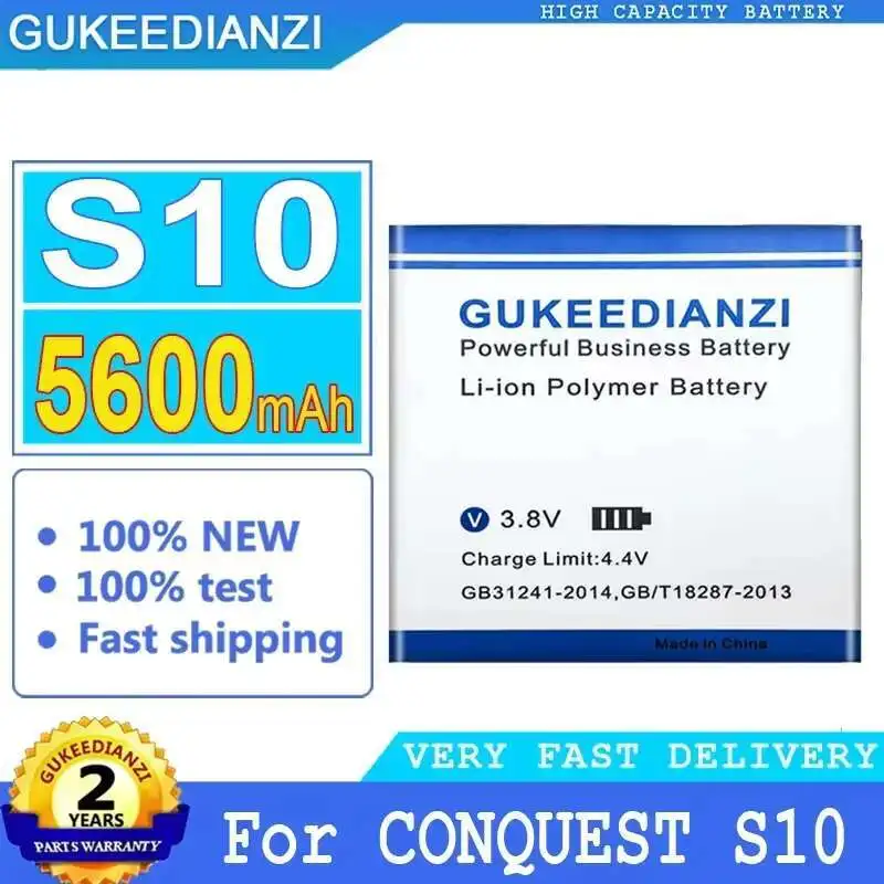 

Прочный аккумулятор для мобильного телефона Conquest S10, 5600 мАч, экологически чистый