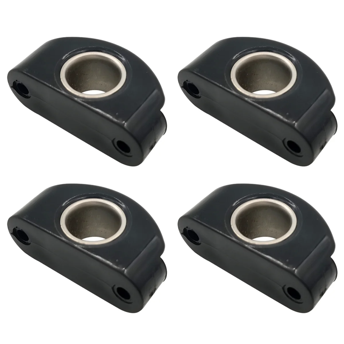 Marine Boat Fairlead Black Nylon Bullseyes 12 mm 1/2inch STAINLESS STEEL INSERT,Pulley Wheel for Boats,4pcs