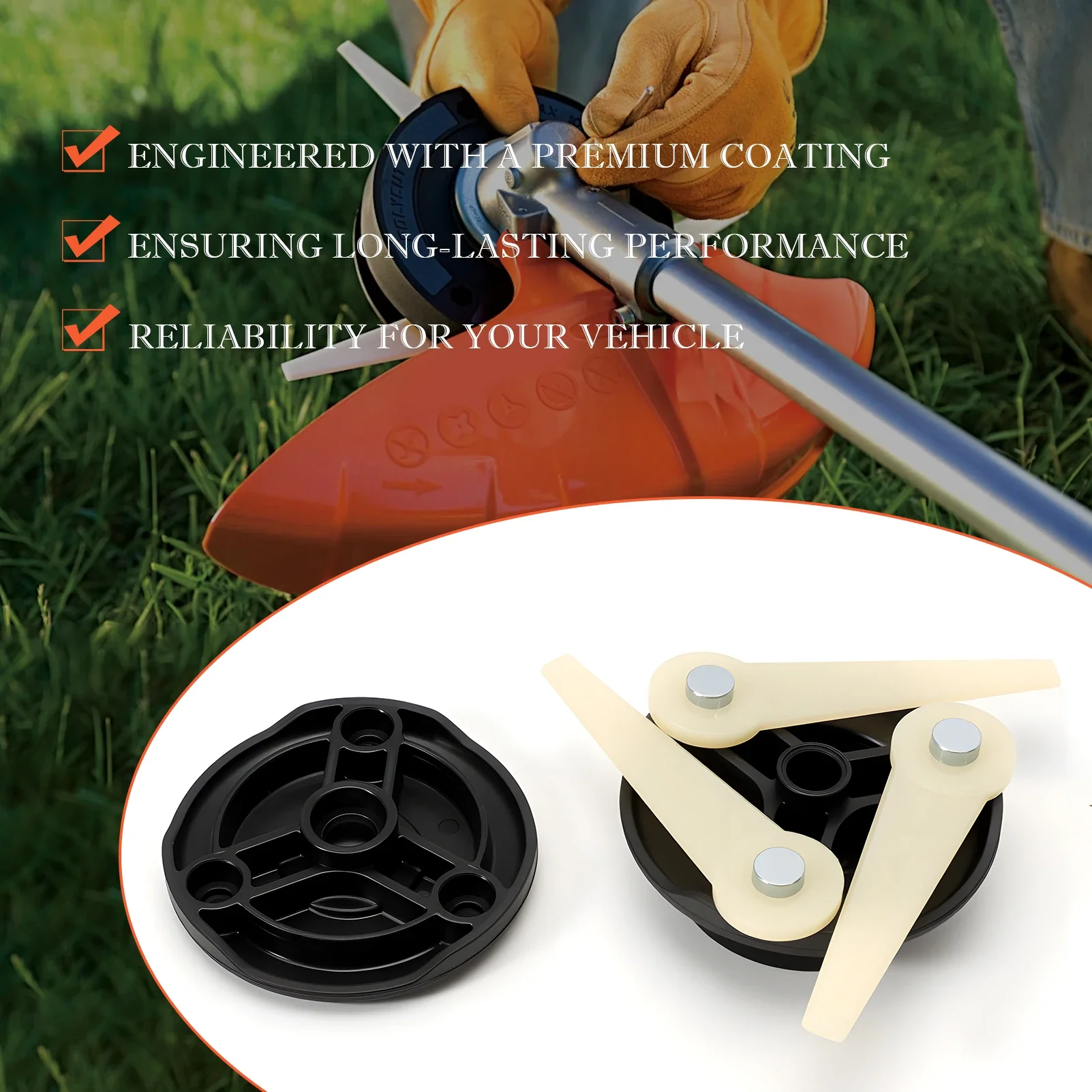 2 шт. головка триммера 40067102104, сменная триммерная головка, резак для STIHL, сменная головка косилки Polycut 6-3, садовые аксессуары