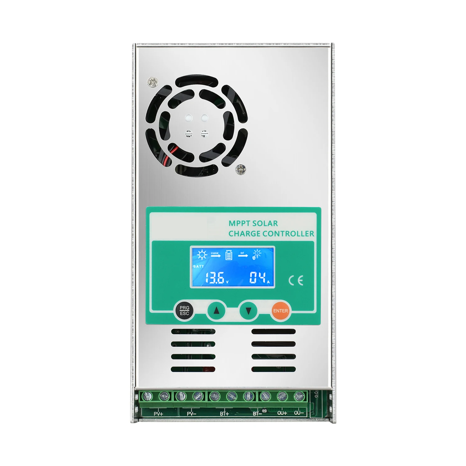 PowMr 60A MPPT Solarladeregler funktioniert für 12V 24V 36V 48V Lithium-Blei-Säure-Batterie mit LCD-Display Max. PV 160VDC Eingang
