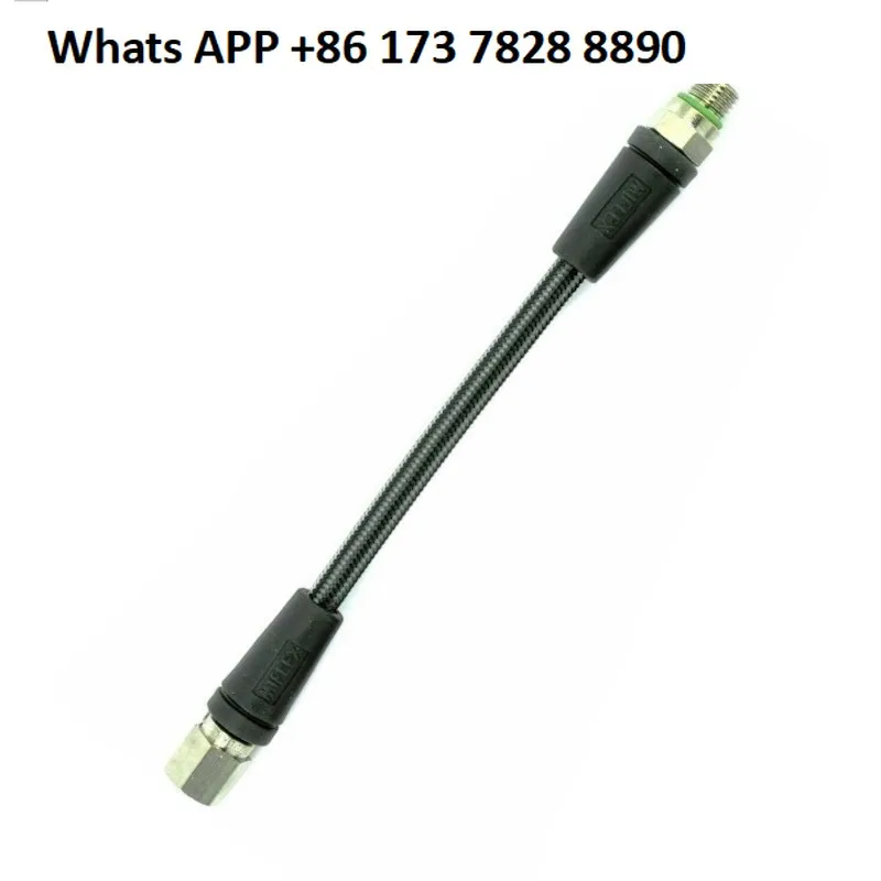 

Submersible braided high pressure pipe hose connection residual pressure gauge