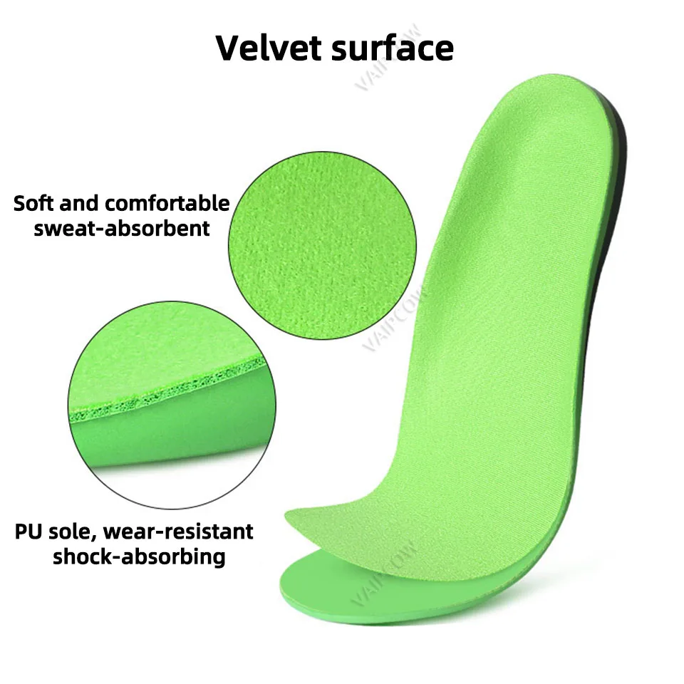 EVA Orthopedic Shoes Sole Insoles For feet Arch Foot Pad X/O Type Leg Correct insole Flat Foot Arch Support Sports Shoes Insert