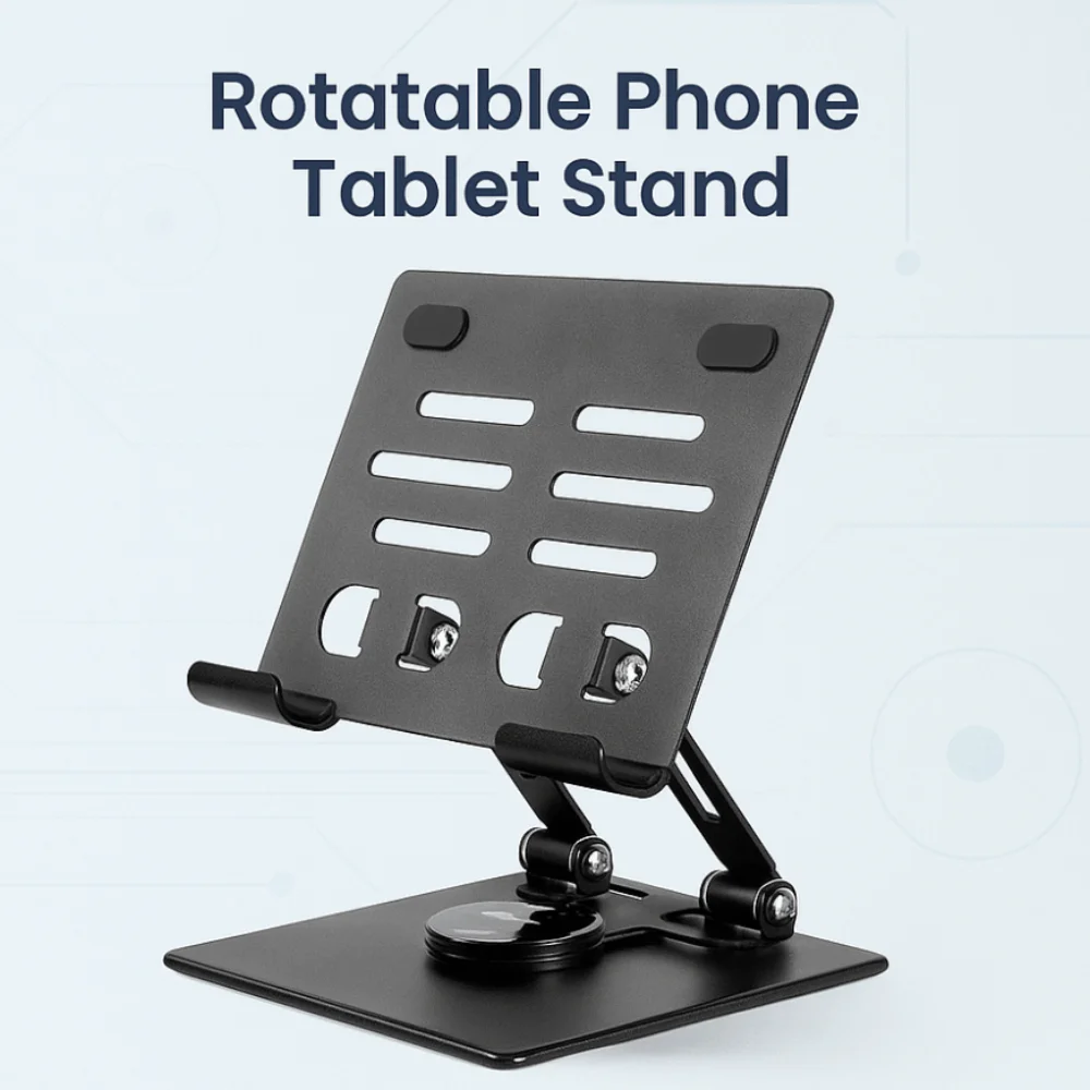 

360° Rotation Tablet Stand Adjustable Heat Dissipation Tablet Holder Anti Slip Multi Angle Tablet Phone Bracket Tablet/Phone