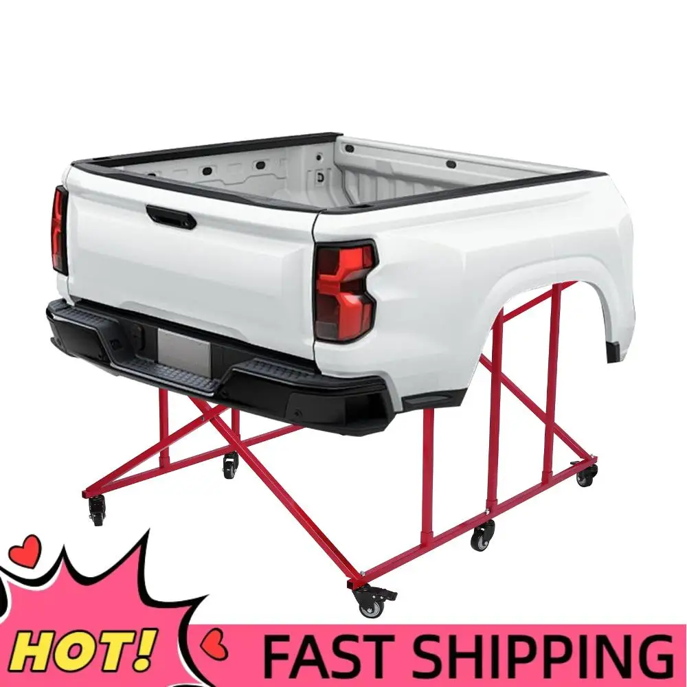 

Movable Auto Parts Transporter W/6 Wheels Automotive Body Truck Bed Cart 800lbs Weight Capacity for Car Storage & Workshop