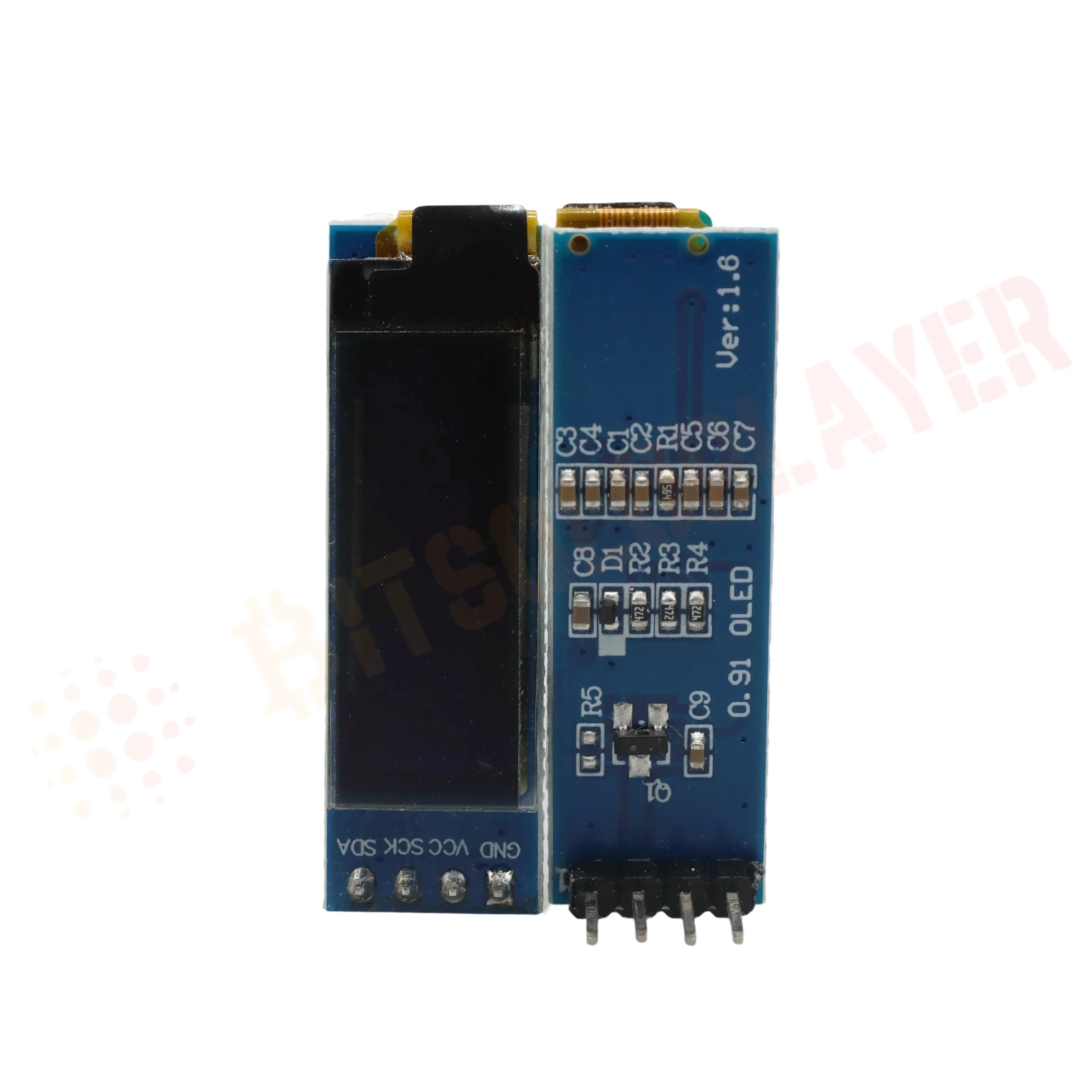 Bitaxe gama 601 0.91 polegadas 128x32 IIC I2C Branco OLED Display LCD Módulo DIY Para Bitaxe Gamma Supra Ultra Bitcoin Miners