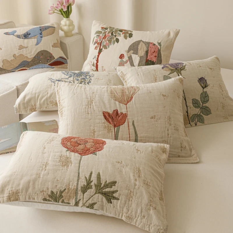 

Модная подушка с принтом, изоляционное полотенце, теплые наволочки, моющаяся наволочка (без подушки), 52x75 см