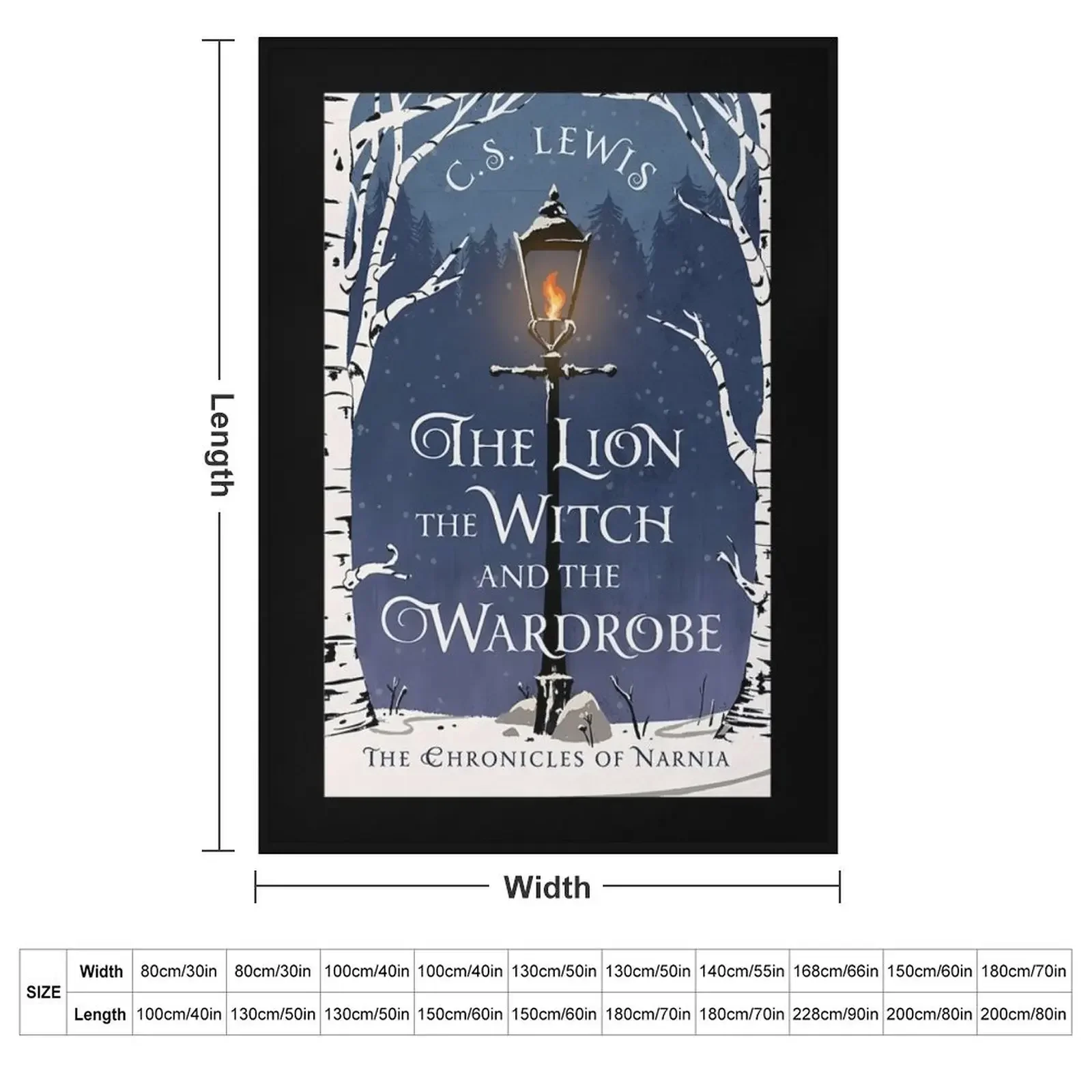 He Lion He Witch And He Wardrobe Lampost Throw Blanket Sofa warm winter For Sofa Thin Blankets