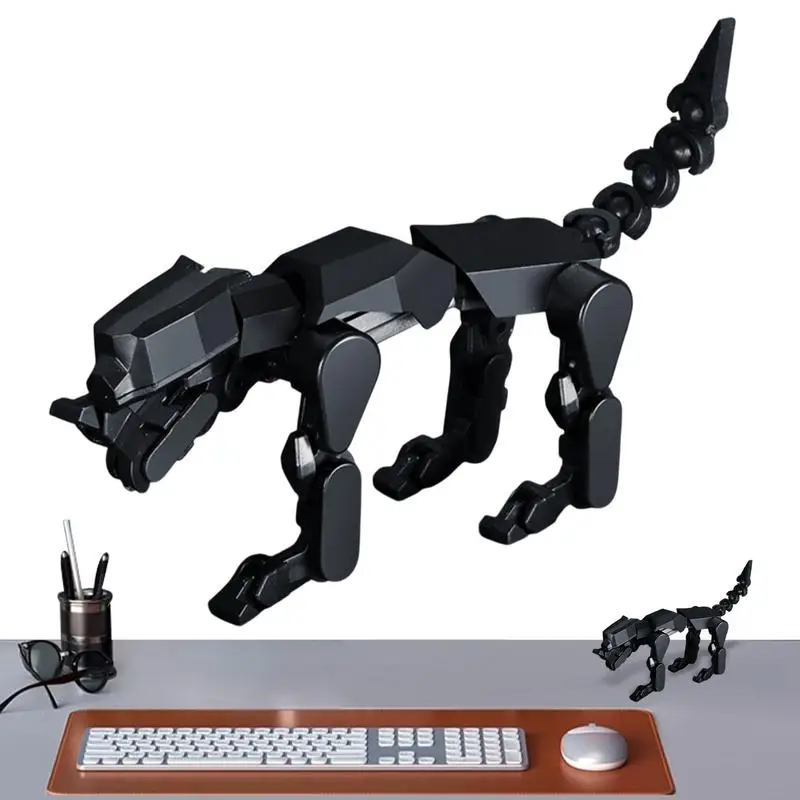 Figurine d'action imprimée en 3D, décoration de bureau, modèle d'assemblage Flexible pour ornements de bureau, artisanat décoratif de table