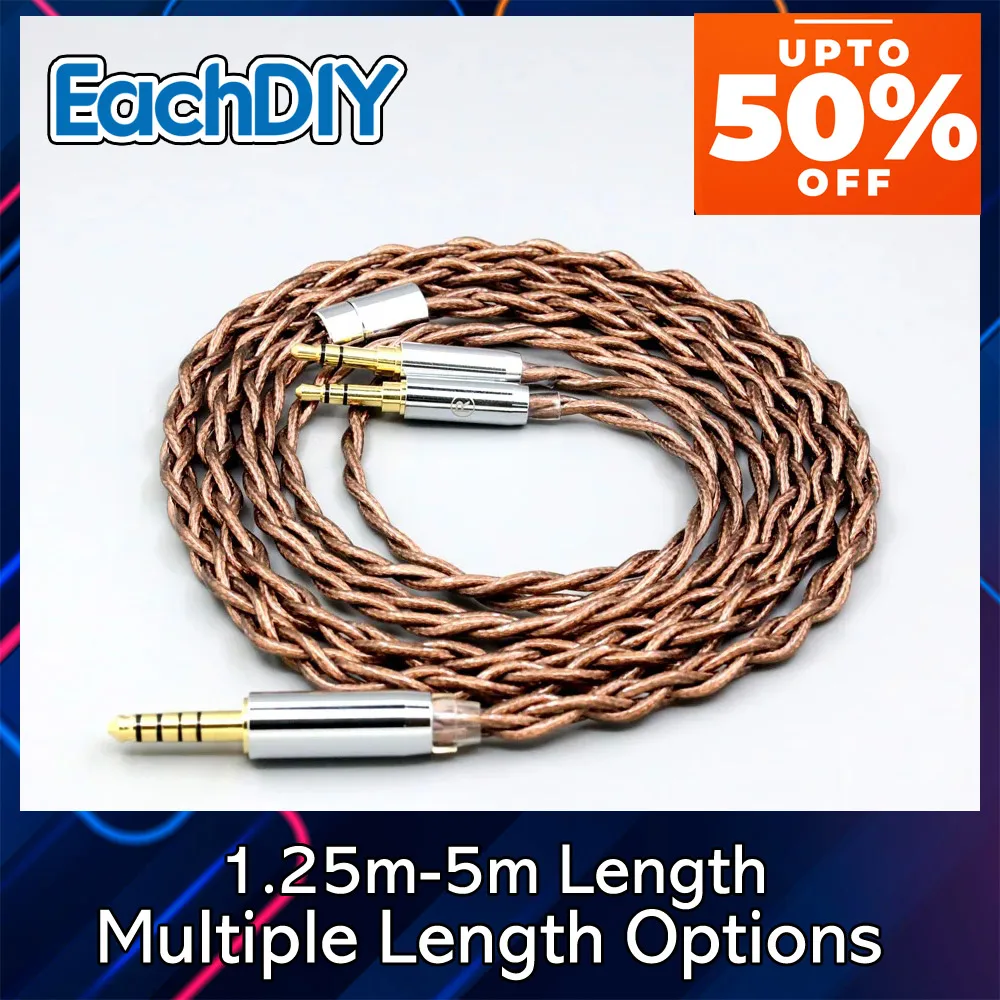 99% кабель для наушников из 24-каратного золота для Onkyo A800 Philips Fidelio X3 Kennerton Jord 7n, чистое серебро, графеновый щит LN008534