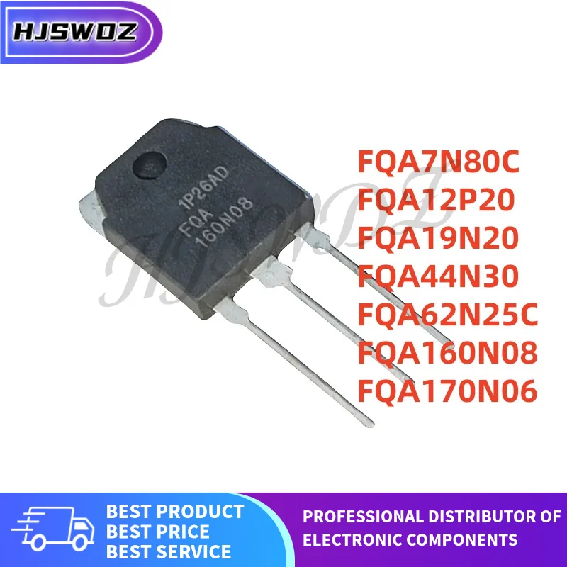 5 PIÈCES FQA160N08 FQA44N30 FQA12P20 FQA62N25C FQA19N20 FQA7N80C FQA170N06 TO-3P Tout Neuf En Stock