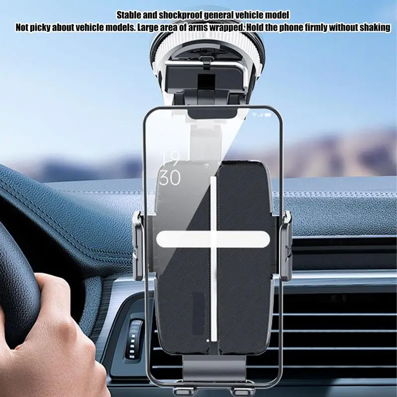 Car Suction Cup Phone Mount Adjustable Auto Navigation Stand Strong Suction Cup Phone Holding Tool For Instrument Panel