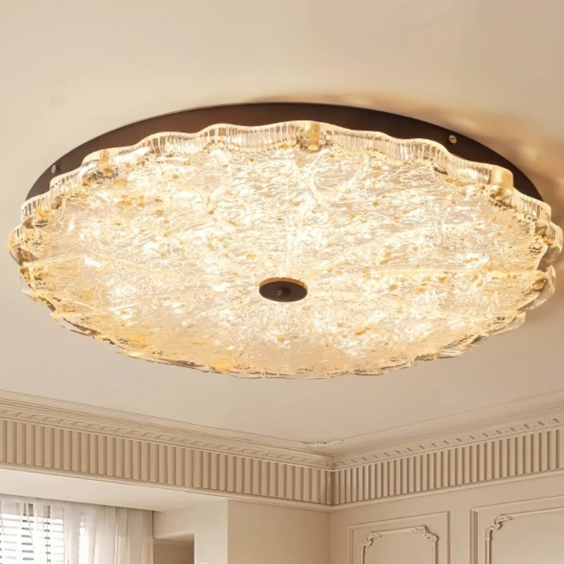 Nanyang Style Retro Homestay Master Bedroom Ceiling Lights French Balcony Corridor Living Room Study Wardrobe LED Ceiling Lamps