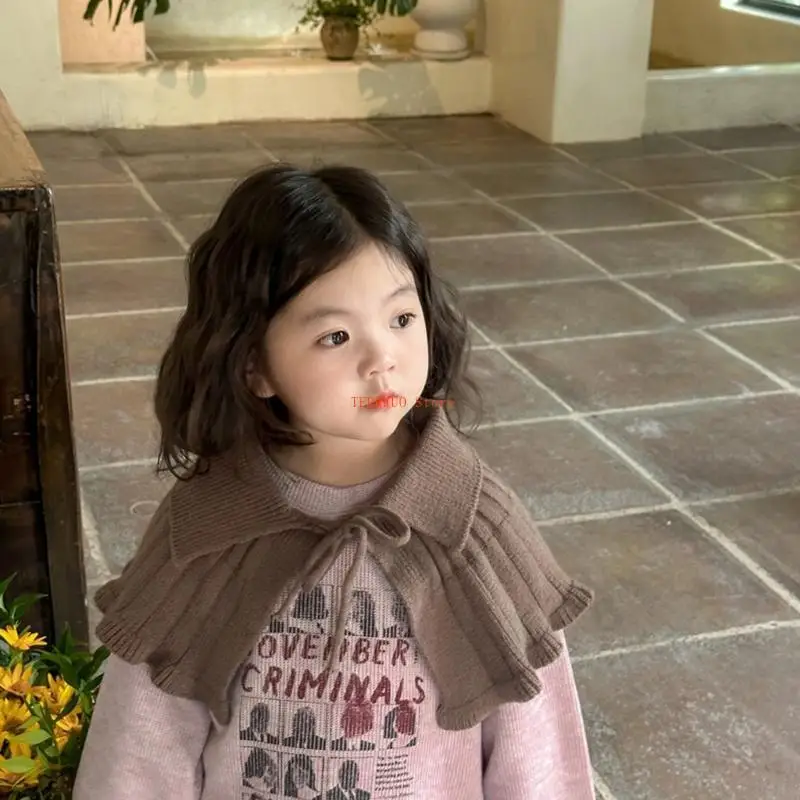 U50F طوق كاذب قابل للإزالة 3-10T للأطفال شال ملابس ملحق للموسم البارد #3