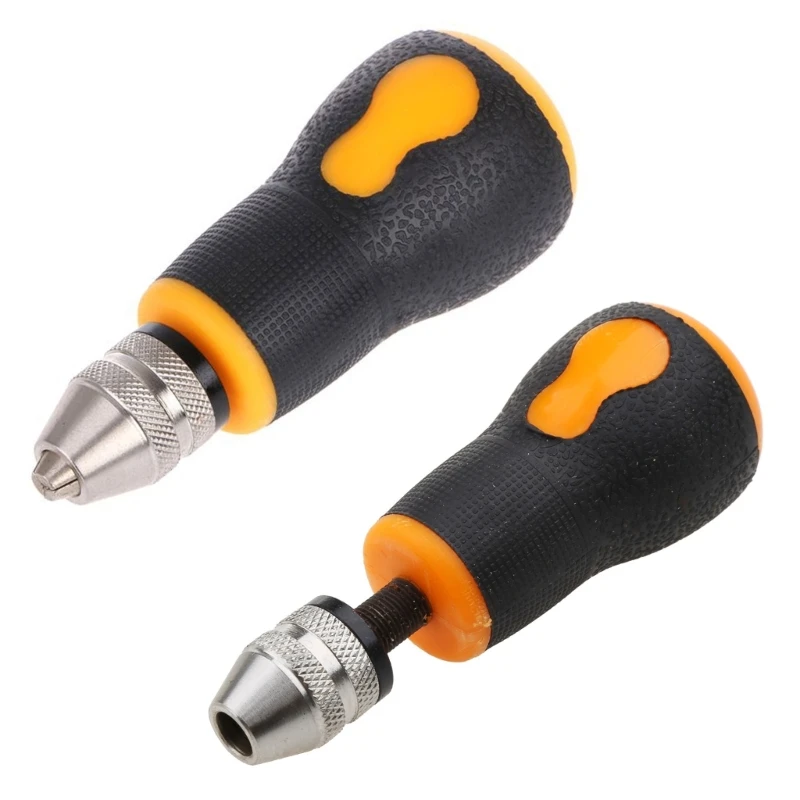 0.5-3.2mm Mini Manual Hand Drill Chuck Drill Bit Jewelry Woodworking Tool Craft