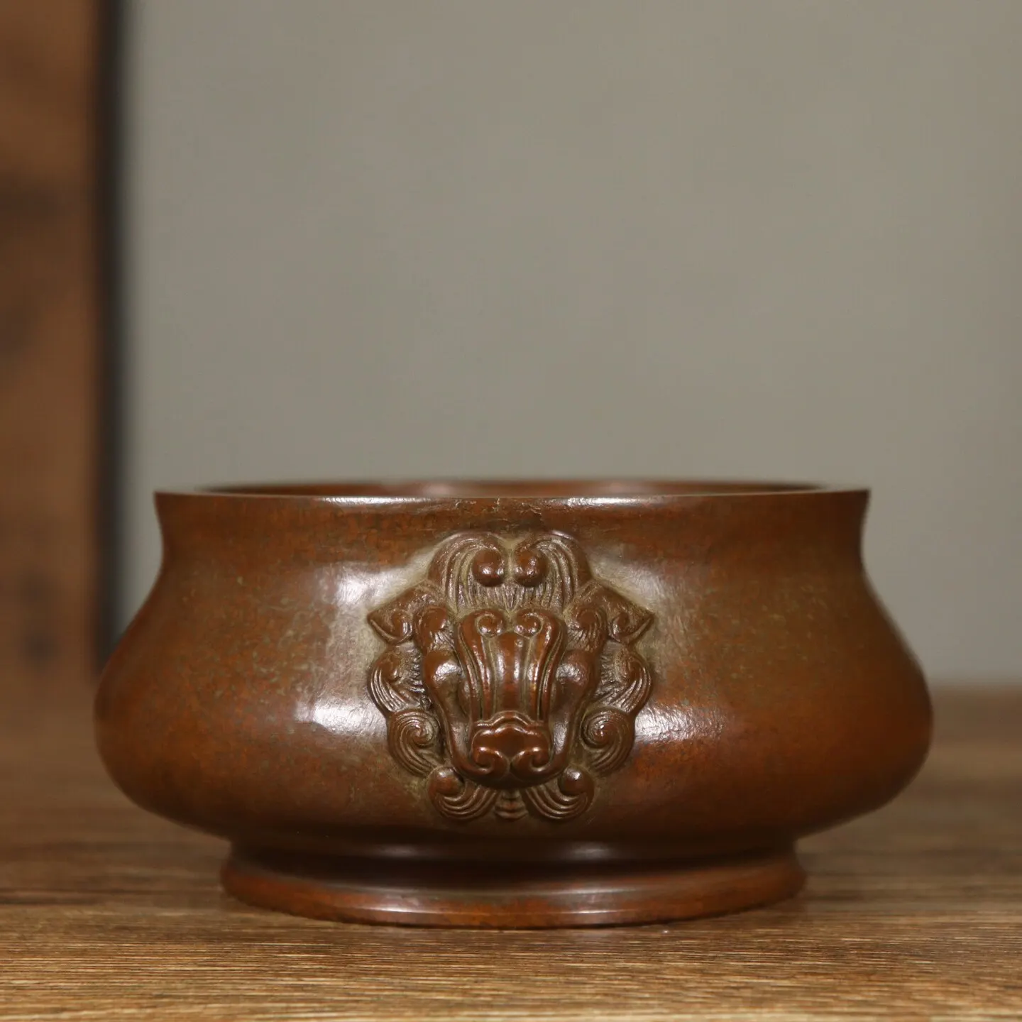 Vintage Brass Celestial Rooster Ear Incense Burner Home Living Room Entrance Decor Retro Copper Craft Ornament