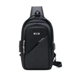 WIERSOON Hot Borsttas Anti-dief Mannen Crossbody Tas Waterdichte Schoudertassen USB Opladen Korte Trip Voor Mannelijke Reispakket