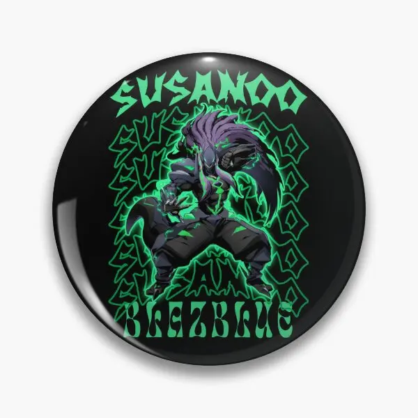 Susanoo Blazblue Cool Character  Soft Button Pin Gift Women Metal Fashion Cute Funny Creative Decor Clothes Collar Jewelry