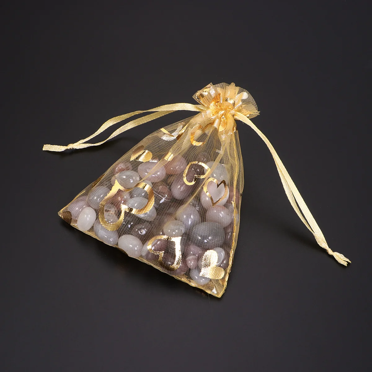 

50Pcs Strong Cloth Heart Drawstring Bags Storage Pouches Reusable Gift Bags Candy Snack Party Favor Candy Bag Drawstring Pouches