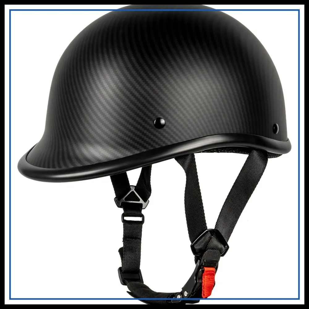 

Half Helmet Open Face Lightweight ABS Motorcycle Helmet DOT Approved for Street Cruiser Moped Scooter