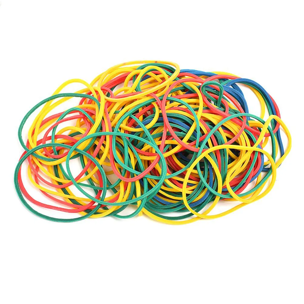 

200Pcs Large Colorful Elastic Rubber Bands for Tattoo Machines High Elastic Braided Bands Prevent Needle Movement Machine