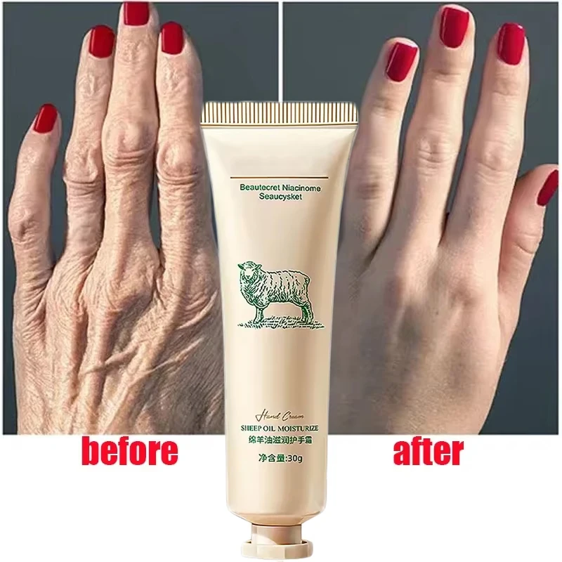 Collagen Anti-wrinkle Hand Cream Skin Soften Nourish Anti-drying Whitening Moisturizing Cracked Repair Product Korean Skin Care