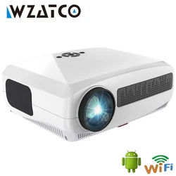 WZATCO C3S Android 9.0 projektor LED Full HD 1080P 300 cal duży ekran WIFI Proyector kina domowego inteligentny wideo Beamer gorący bubel