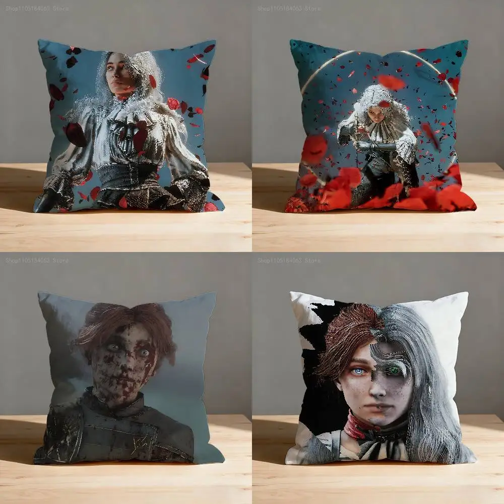 

Clair O-Obscur Expedition 33 Maelle Pillow Case For Sofa Decor Car Office Room Printing Cushion Cover Decorations and Protector