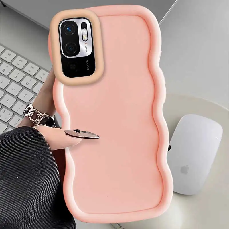 Hinweis 11 SE Wellenförmige Silikon-Handyhülle für Redmi Note 11 10Lite 11Pro 10 10S 9S 11SE 11S 9 7S 9Pro 8 7 Cover