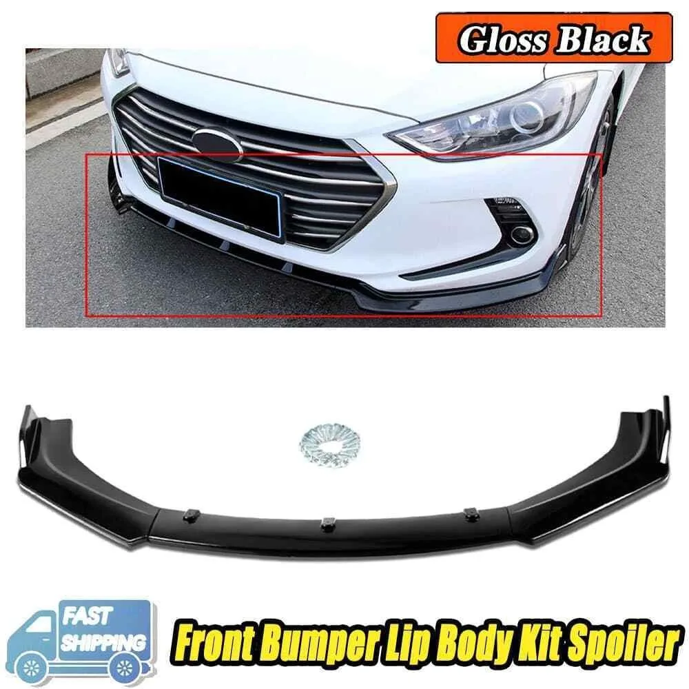 

For Kia Optima Front Bumper Lower Lip Splitter Body Kit Spoiler Gloss Black USA United States