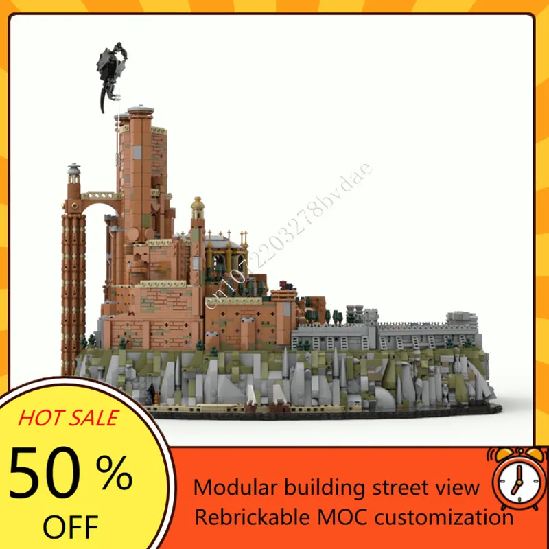 6962PCS Dragon Castle - The Red Keep MOC Creatieve straatbeeld Model Bouwstenen Architectuur Onderwijs Assemblage Speelgoed Cadeau