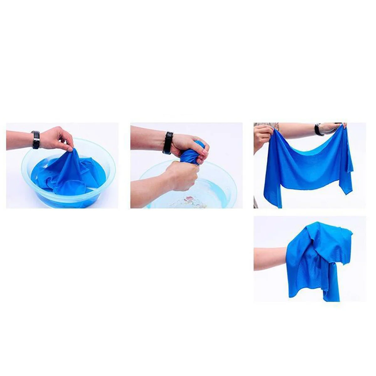 

Cooling Towel 27x77cm Green Reusable Fast Drying Lightweight Fabric for Hiking Running Cycling Camping Adventures