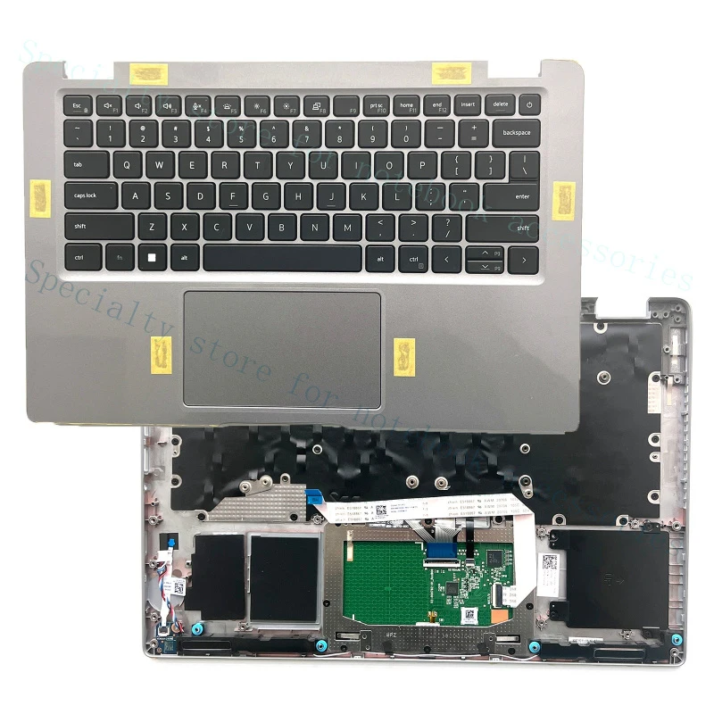 A+ Para Dell Latitude 5420 E5420 Palmrest US Teclado retroiluminado A20697 Ranura para tarjeta N/SC