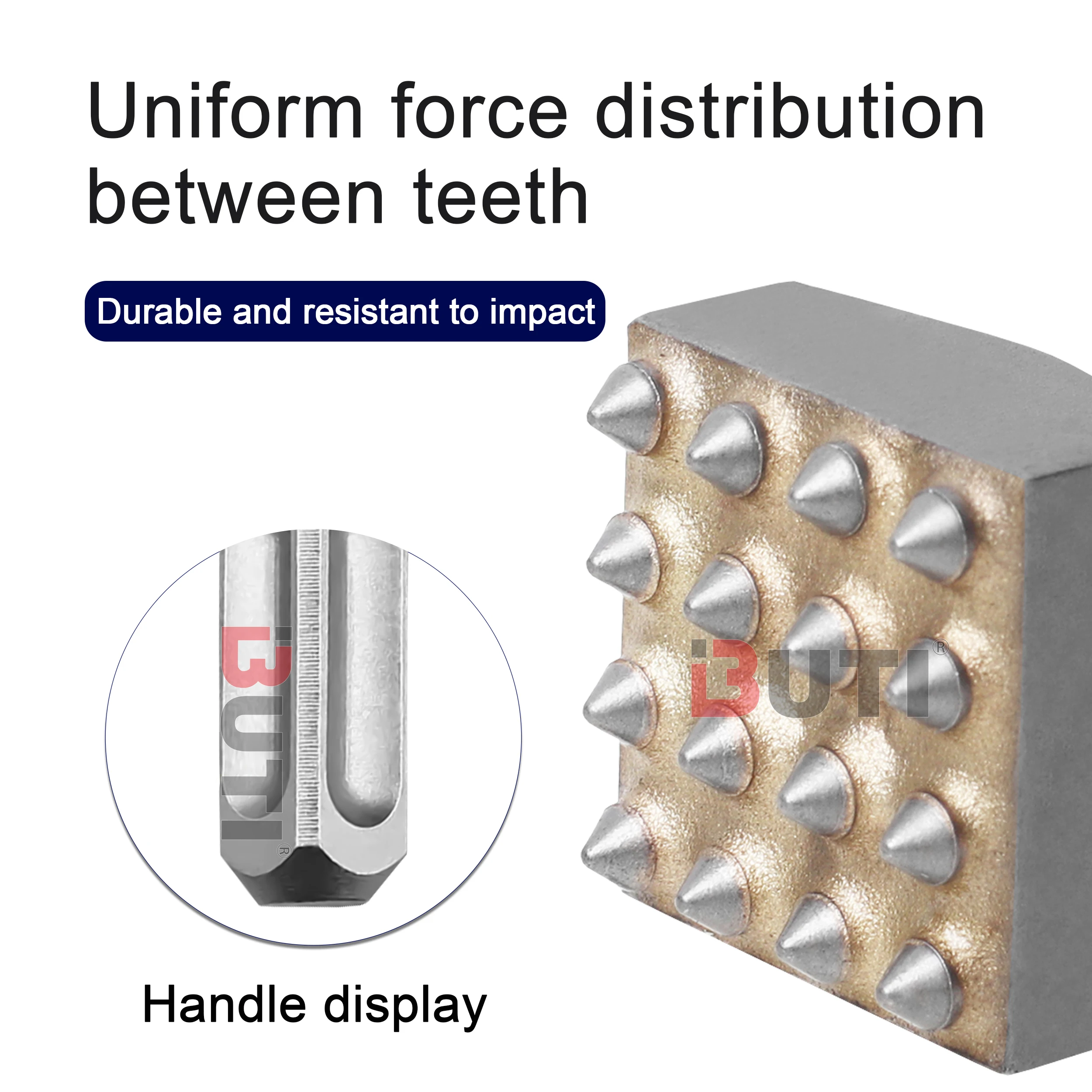 Martillo de flores con mango cuadrado/redondo/hexagonal, cabezal de endurecimiento, broca de cemento en paredes de hormigón, herramienta eléctrica de superficie de Litchi, 12/16
