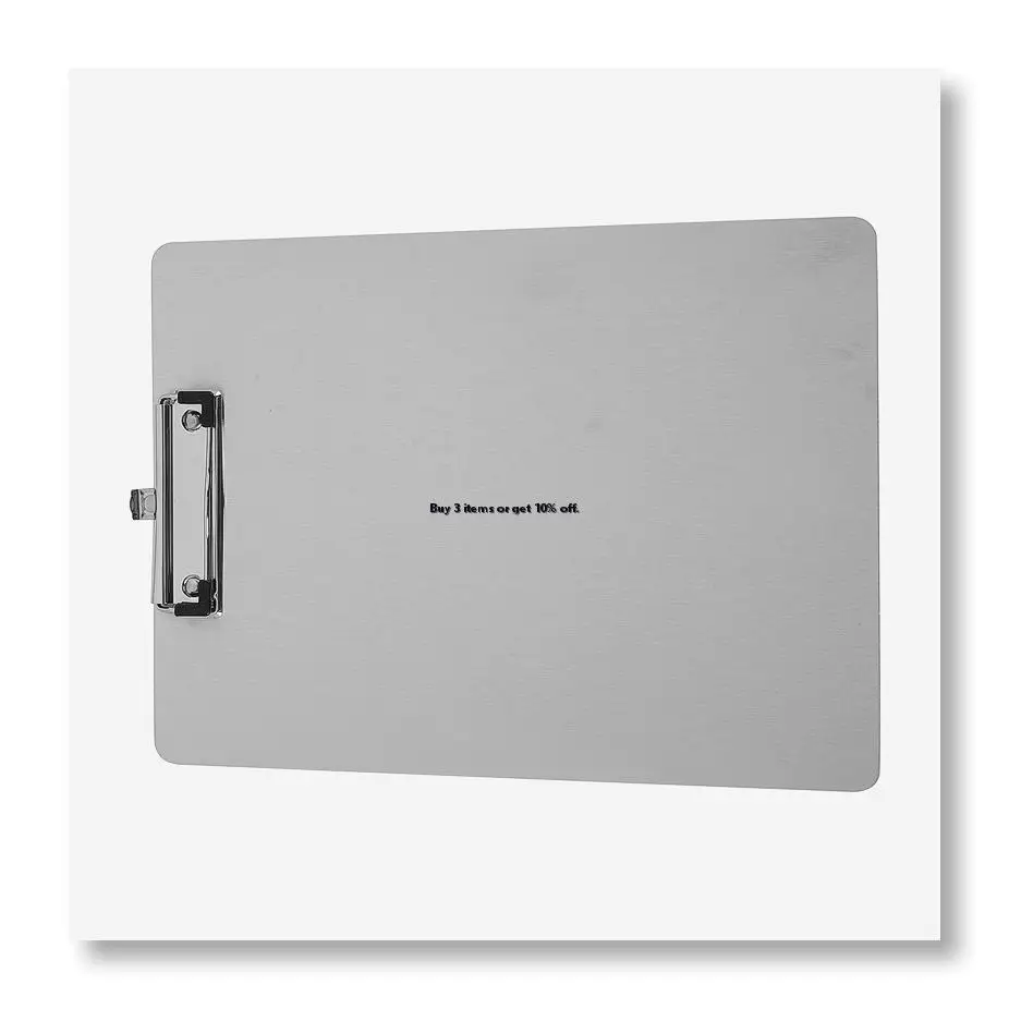 ●Metal Clipboard Folder A4 Stainless Steel Clip Board Bill Storage Folder Writing File Board Menu Splint for Business