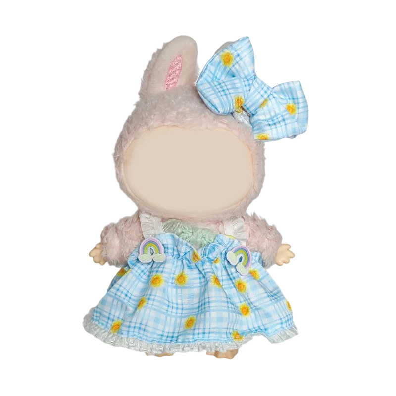 NEU für 17 cm Labubu V2 V3 Süßes und duftendes Windrock-Set DIY Labubu-Outfit-Zubehör Trendige Spielkleidung Labubu-Kleidung